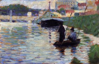 喬治 脩拉 The Bridge, View of the Seine
